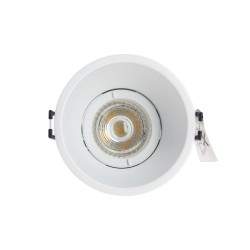 Spot GU10 50W 2700K Rond profond Blanc IP20