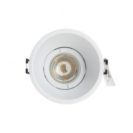 Spot GU10 50W 2700K Rond profond Blanc IP20