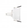 Spot GU10 50W 2700K Rond profond Blanc IP20
