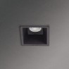 Spot GU10 50W 2700K Carré profond Noir IP20