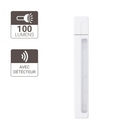 Détecteur d'ouverture de porte à piles (incluses) - Détection de mouvement - 100 lumens - Blanc neutre