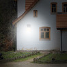 Projecteur Solaire IP54 1500 Lumens - Détecteur de mouvements - Panneau déportable - Blanc