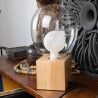 Lampe à poser Cubik Bois Culot E27