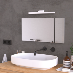 Éclairage de miroir rechargeable USB - 100 lumens - Variation d'intensité - Blanc neutre