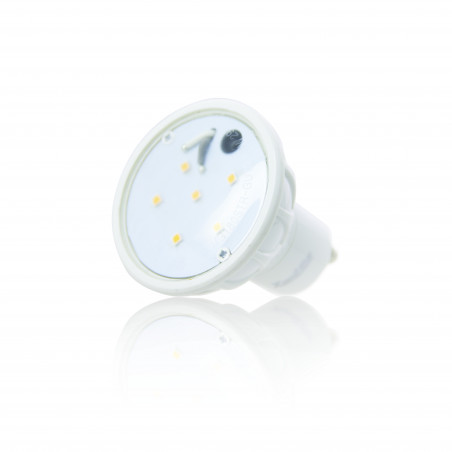 Ampoule LED spot, culot GU10, 3,4W cons. (35W eq.), lumière blanc chaud