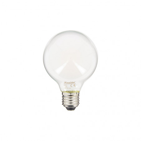 Ampoule LED G80 Opaque, culot E27, conso. 6,5W, 806 Lumens, Blanc chaud