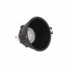 Spot GU10 50W 2700K Rond profond Noir IP20