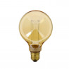 Ampoule LED déco Hologramme Globe (G95) au verre ambré, culot E27, 4W cons., 200 lumens, lumière blanc chaud