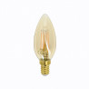Ampoule LED Flamme / Vintage au verre ambré, culot E14, 3,8W cons. (30W eq.), 350 lumens, lumière blanc chaud