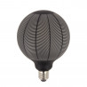 Ampoule Déco LED Filament, Aspect Aiguilles de pin Noir, G125, culot E27, 4W cons. 2700K Blanc Chaud