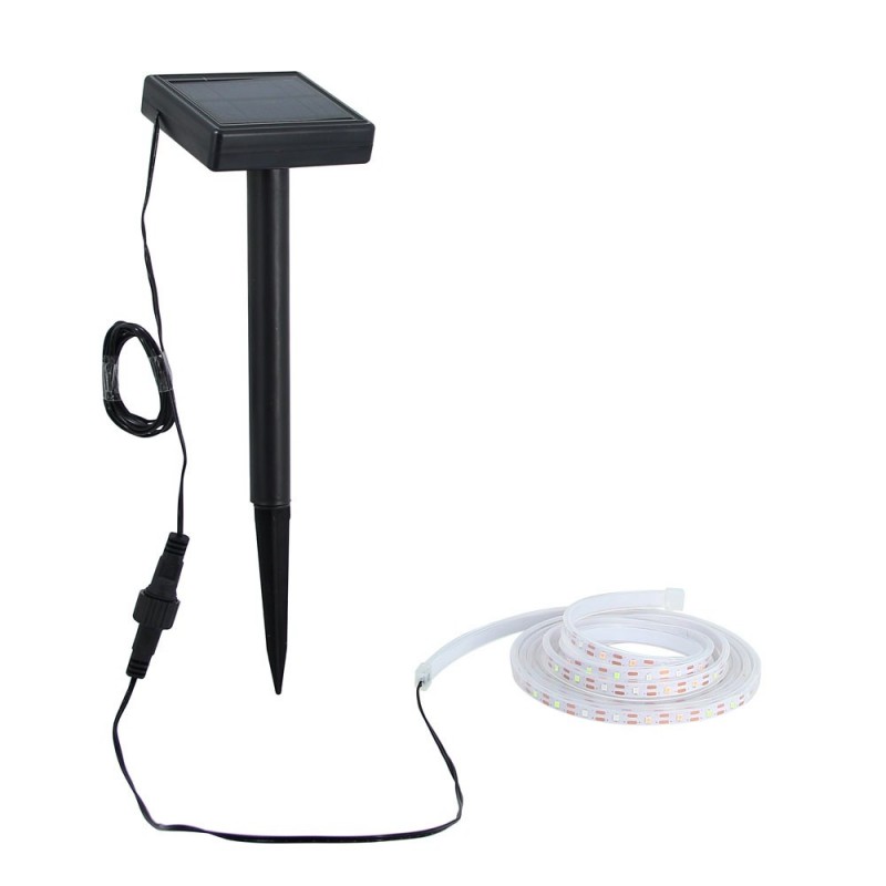 Balise strip LED solaire - 3 m RVB -