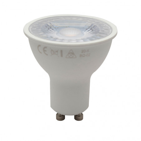 Ampoule LED spot, culot GU10, 6,5W cons. (75W eq.), 520 lumens, lumière blanc chaud