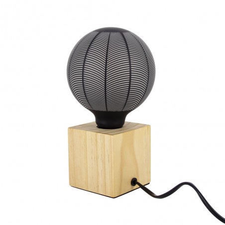 Lampe à poser Cubik Bois Culot E27