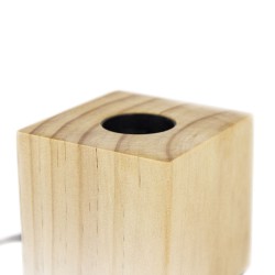 Lampe à poser Cubik Bois Culot E27
