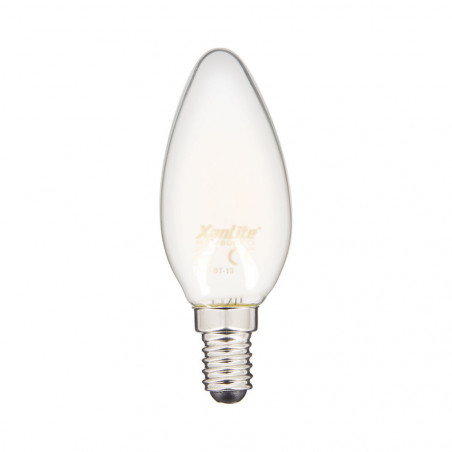 Ampoule LED filament flamme culot E14 806lm blanc chaud