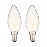 Ampoule LED filament flamme culot E14 806lm blanc chaud