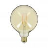 Ampoule LED Globe (G125) / Vintage au verre ambré, culot E27, 3,8W cons. (30W eq.), 350 lumens, lumière blanc chaud