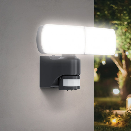 Projecteur Solaire IP44 Blanc neutre Détecteur de mouvement 8h d'autonomie