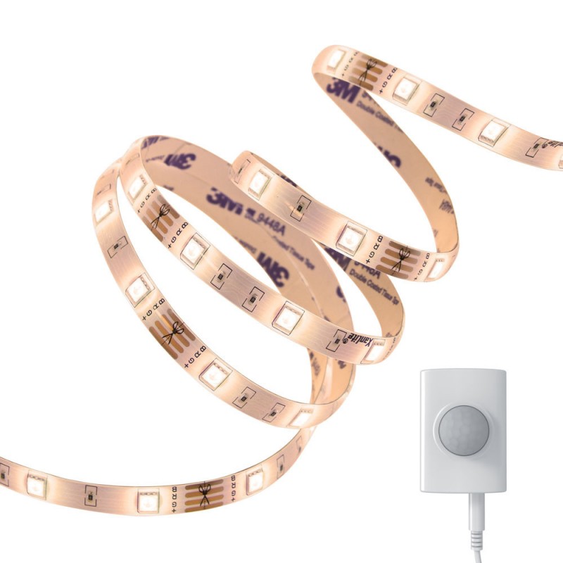 Ruban LED Lit (kit complet) - 2,5m - détecteur de mouvement - Blanc chaud