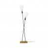 Lampadaire Twinsy bambou et métal noir Xanlite Déco