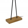 Lampadaire Twinsy bambou et métal noir Xanlite Déco