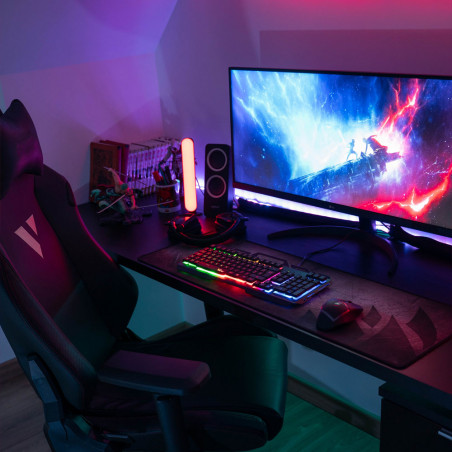 Barre lumineuse LED RVB, synchronisation musicale, filaire USB
