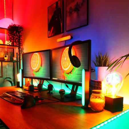 Ruban LED connecté KOZii, avec synchronisation sonore, blancs et couleurs, 3m