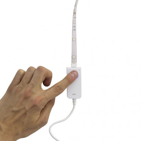 Ruban LED connecté KOZii, avec synchronisation sonore, blancs et couleurs, 3m