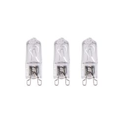 Lot de 3 ampoules halogènes culot G9, 410 Lumens, 36W, 2700 Kelvins, Blanc chaud Dimmable
