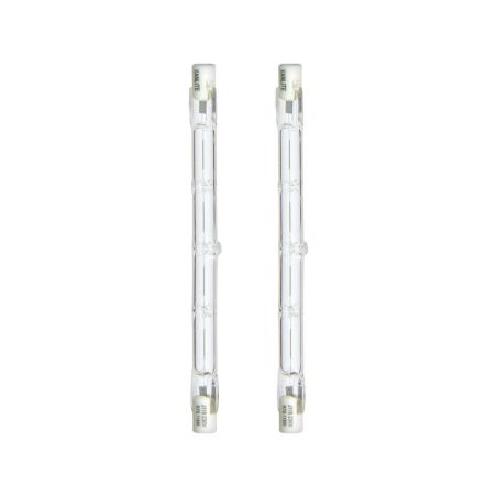 Lot de 2 ampoules halogènes culot R7S, 118mm, 2200 Lumens, équivalence 138 W, 2900 Kelvins, Dimmable