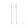 Lot de 2 ampoules halogènes culot R7S, 118mm, 2200 Lumens, équivalence 138 W, 2900 Kelvins, Dimmable