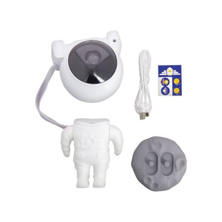 Veilleuse projecteur LED AstroLite blanche, filaire USB, câble 100cm