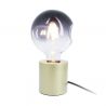 Lampe à poser cylindrique en métal couleur laiton, compatible culot E27, IP20, 60W puissance max