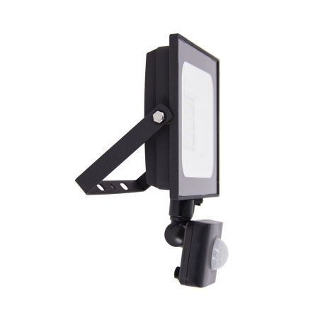 Projecteur LED Mural orientable avec détecteur de mouvements, 2400 Lumens, IP65 résistant à la pluie, Noir