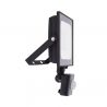 Projecteur LED Mural orientable avec détecteur de mouvements, 2400 Lumens, IP65 résistant à la pluie, Noir
