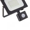 Projecteur LED Mural orientable avec détecteur de mouvements, 2400 Lumens, IP65 résistant à la pluie, Noir