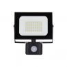 Projecteur LED Mural orientable avec détecteur de mouvements, 2400 Lumens, IP65 résistant à la pluie, Noir