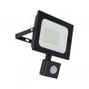 Projecteur LED Mural orientable avec détecteur de mouvements, 2400 Lumens, IP65 résistant à la pluie, Noir
