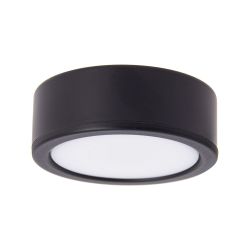 Spot de meuble noir LED IP44, 2 modes de fixation, CCT