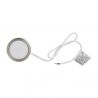 Spot de meuble acier brossé LED IP44, 2 modes de fixation, CCT
