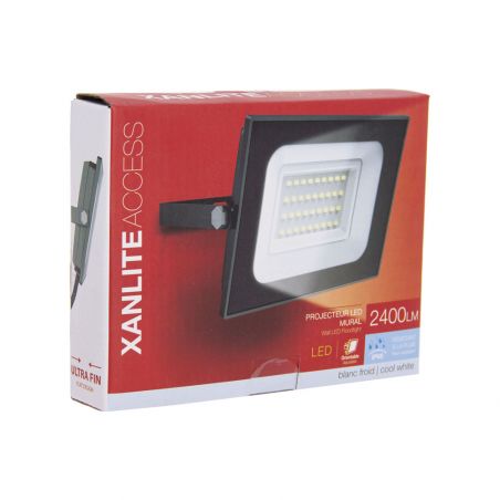 Projecteur LED Mural orientable, 2400 Lumens, IP65 résistant à la pluie, Noir