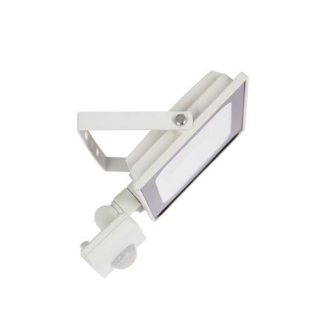 Projecteur LED Mural orientable avec détecteur de mouvements, 2400 Lumens, IP65 résistant à la pluie, Blanc