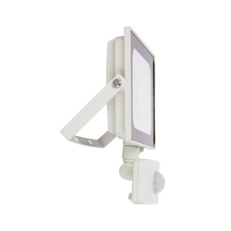 Projecteur LED Mural orientable avec détecteur de mouvements, 2400 Lumens, IP65 résistant à la pluie, Blanc