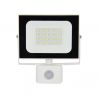 Projecteur LED Mural orientable avec détecteur de mouvements, 2400 Lumens, IP65 résistant à la pluie, Blanc
