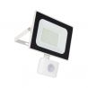 Projecteur LED Mural orientable avec détecteur de mouvements, 2400 Lumens, IP65 résistant à la pluie, Blanc