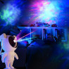Veilleuse projecteur LED AstroLite blanche, filaire USB, câble 100cm