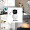 Veilleuse projecteur LED AstroLite blanche, filaire USB, câble 100cm