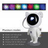 Veilleuse projecteur LED AstroLite blanche, filaire USB, câble 100cm
