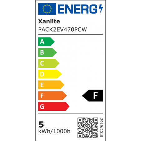 Lot de 2 ampoules LED P45 - culot E14 - classique