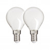 Lot de 2 ampoules Filament LED, culot E14, 806 Lumens, conso. 6,5W (eq. 60W) , 4000K, Blanc neutre